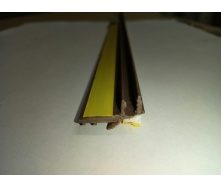 Профіль віконний примикання коричневий з манжетою 6мм без сітки
